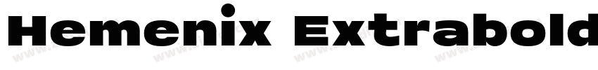 Hemenix Extrabold字体转换